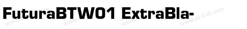 FuturaBTW01 ExtraBla字体转换